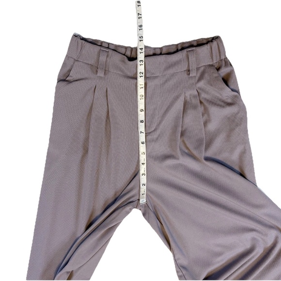 Halara Flex Wide Leg Waffle Work Pants Hibiscus Purple Size M 8/10 High Waist - Picture 4 of 14